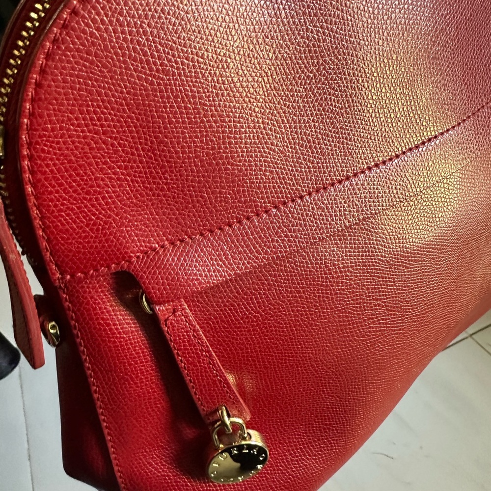 Furla Red Leather Shoulder Bag - Picture 2 of 12